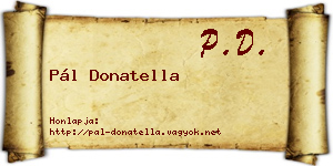 Pál Donatella névjegykártya