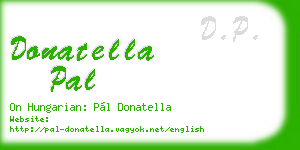 donatella pal business card
